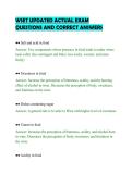 WSET UPDATED ACTUAL EXAM&NewLine;QUESTIONS AND CORRECT ANSWERS&NewLine;