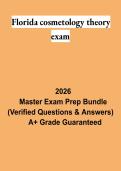 Florida Cosmetology Theory Exam PDF &vert; State Board Study Guide&comma; Practice Questions&comma; Licensing Laws & Exam Review 2026