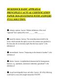 MCKISSOCK BASIC APPRAISAL PRINCIPLES I ACTUAL CERTIFICATION PAPER 2026 QUESTIONS WITH ANSWERS FULL SOLUTION&period;pdf&NewLine;&NewLine;