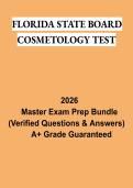 Florida State Board Cosmetology Test PDF &vert; Cosmetology Licensing Study Guide&comma; Practice Questions&comma; Laws & Exam Review 2026