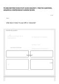 PN 4006 MIDTERM EXAM STUDY GUIDE 2026&sol;2027 &vert; PRACTICE QUESTIONS&comma; ANSWERS & COMPREHENSIVE NURSING REVIEW