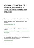 MCN&lowbar;EXAM&lowbar;2&lowbar;2026&lowbar;MATERNAL&lowbar;CHILD&lowbar;NURSING&lowbar;HIGH&lowbar;RISK&lowbar;PREGNANCY&lowbar;COMPLICATIONS