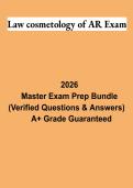 Arkansas &lpar;AR&rpar; Cosmetology Law Exam PDF &vert; State Board Laws&comma; Practice Questions & Licensing Exam Review 2026