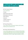 CINTAS SSR TEST PAPER QUESTIONS AND&NewLine;SOLUTIONS VERIFIED ANSWERS&NewLine;