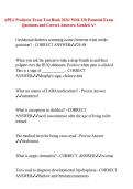 APEA Predictor Exam Test Bank 2026&sol; With 320 Potential Exam Questions and Correct Answers&sol; Graded A&plus;