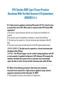 EPA Section 608 Type II Exam Practice Questions With Verified Answers & Explanations &lpar;GRADED A&plus;&rpar;