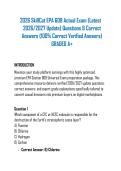 2026 SkillCat EPA 608 Actual Exam &lpar;Latest&NewLine;2026&sol;2027 Update&rpar; Questions & Correct Answers &lpar;100&percnt; Correct Verified Answers&rpar;  GRADED A&plus;&NewLine;