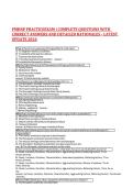 PMHNP PRACTICEEXAM &vert; COMPLETE QUESTIONS WITH&NewLine;CORRECT ANSWERS AND DETAILED RATIONALES - LATEST&NewLine;UPDATE 2026