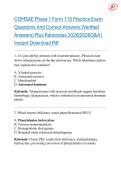 COMSAE Phase 1 Form 115 Practice Exam Questions And Correct Answers &lpar;Verified Answers&rpar; Plus Rationales 2026&vert;2027 Q&A &vert; Instant Download Pdf&period; Ace your exam on your first attempt&excl;&excl;