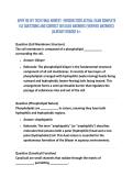 APHY 101 IVY TECH FINAL NEWEST VERSION 2026 ACTUAL EXAM COMPLETE 142 QUESTIONS AND CORRECT DETAILED ANSWERS &lpar;VERIFIED ANSWERS&rpar;2026&sol;2027 FREQUENTLY MOST TESTED Q&A FROM PAST PAPERS &ndash; MOST EXPECTED IN EXAM &ndash; MUST KNOW BEFORE EXAM&NewLine;&period;
