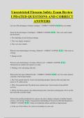 Unrestricted Firearm Safety Exam Review &NewLine;UPDATED QUESTIONS AND CORRECT &NewLine;ANSWERS
