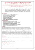 Wharton FNCE 101 Corporate Finance Comprehensive Final Exam Prep 2026&sol;2027&colon; 200 Verified Questions and Detailed Solutions