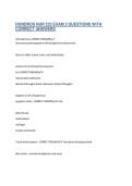 HONDROS NUR 233 EXAM 2 QUESTIONS WITH&NewLine;CORRECT ANSWERS