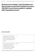 Electrical Level 3 Module 1 Load Calculations and Branch Feeder Circuits EXAM Questions & Answers &vert; With 100&percnt; Correct Answers graded A&plus; &lpar;updated 2027&rpar; Guaranteed Success&excl;&excl;&NewLine;