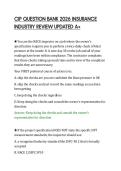 CIP QUESTION BANK 2026 INSURANCE&NewLine;INDUSTRY REVIEW UPDATED A&plus;
