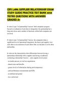 CIPS L4M6 SUPPLIER RELATIONSHIP EXAM&NewLine;STUDY GUIDE PRACTICE TEST BANK 2026&NewLine;TESTED QUESTIONS WITH ANSWERS&NewLine;GRADED A&plus;&NewLine;