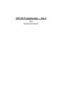 CDV DA Fundamentals &mdash; Day 2 Exam Questions and Answers