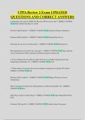 CPPA Review 2 Exam UPDATED &NewLine;QUESTIONS AND CORRECT ANSWERS