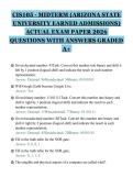 CIS105 - MIDTERM &lpar;ARIZONA STATE&NewLine;UNIVERSITY EARNED ADMISSIONS&rpar;&NewLine;ACTUAL EXAM PAPER 2026&NewLine;QUESTIONS WITH ANSWERS GRADED&NewLine;A&plus;&NewLine;