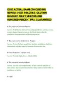 CISEC ACTUAL EXAM CONCLUDING&NewLine;REVIEW SHEET PRACTICE SOLUTION&NewLine;BUNDLED FULLY VERIFIED ONE&NewLine;HUNDRED PERCENT PASS GUARANTEED&NewLine;