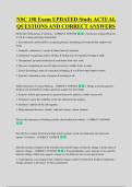 NSC 150 Exam UPDATED Study ACTUAL &NewLine;QUESTIONS AND CORRECT ANSWERS