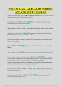 NSC-150 Exam 1 ACTUAL QUESTIONS &NewLine;AND CORRECT ANSWERS