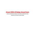 Airport SIDA ID Badge Actual Exam&NewLine;Security Identification Display Area &lpar;SIDA&rpar; Certification Exam &NewLine;Questions & Answers&vert; Latest Update&NewLine;
