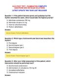 ACLS POST TEST - EXAMINATION COMPLETE&NewLine;QUESTIONS AND DETAILED SOLUTIONS&NewLine;LATEST UPDATE THIS YEAR JUST RELEASED