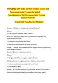 NURS 5432 UTA Mod 5 Verified Multiple Choice and Conceptual Actual Frequently Tested &NewLine;Exam Questions With Reviewed 100&percnt; Correct Detailed Answers &NewLine;Guaranteed Pass&excl;&excl;Current Update&excl;&excl; &NewLine;