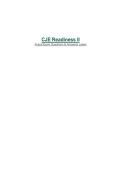CJE Readiness II&NewLine;Actual Exam Questions & Answers&vert; Latest&NewLine;