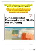 Test Bank For Fundamental Concepts and Skills for Nursing 7th Edition by Patricia A&period; Williams Chapter 1- 41 Complete Guide&vert; With Rationales &vert; Revised Edition&vert; &vert; A&plus;