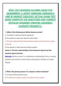 WGU C201 BUSINESS ACUMEN OBJECTIVE ASSESSMENT 2 LATEST VERSIONS &lpar;VERSION A AND B&rpar; NEWEST 2026&sol;2027 ACTUAL EXAM TEST BANK COMPLETE 550 QUESTIONS AND CORRECT DETAILED ANSWERS &lpar;VERIFIED ANSWERS&rpar; &vert;ALREADY GRADED A&plus;