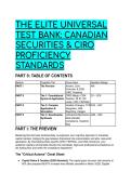 ELITE 2026&sol;2027 Canadian Securities & CIRO Proficiency Test Bank &vert; S-Tier Study Guide & Mentor Breakdown &lpar;Q&A&rpar;