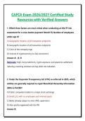 CAFCA Exam 2026&sol;2027 Certified Study Resources with Verified Answers