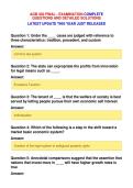 AGB 302 FINAL - EXAMINATION COMPLETE&NewLine;QUESTIONS AND DETAILED SOLUTIONS&NewLine;LATEST UPDATE THIS YEAR JUST RELEASED