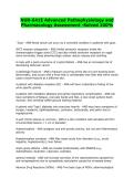 NUR-641E Advanced Pathophysiology and Pharmacology Assessment -Solved 100&percnt;
