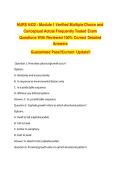NURS 5432 &colon; Module 1 Verified Multiple Choice and Conceptual Actual Frequently Tested Exam Questions With Reviewed 100&percnt; Correct Detailed Answers &NewLine;Guaranteed Pass&excl;&excl;Current Update&excl;&excl; &NewLine;