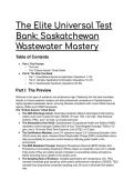 2026&sol;2027 Saskatchewan Wastewater Operator Certification&colon; S-Tier Elite Test Bank &lpar;Q&A &plus; Full Analysis&rpar;