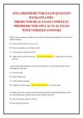 APEA Pre-Predictor Exam Question Bank&colon; 1000&plus; Questions & Rationales