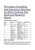 S-Tier Principles of Auditing & Assurance Services Test Bank &vert; Elite Q&A &plus; Expert Analysis &lpar;2026&sol;2027&rpar;