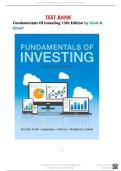 Test Bank Fundamentals Of Investing 13th Edition by Scott B&period; Smart Chapter 1 to 15