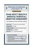 WGU D446 Adult Health 2 &lpar;Medical-Surgical&rpar; Objective Assessment &vert; Questions & Answers 2026&sol;2027