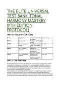 2026&sol;2027 THE ELITE UNIVERSAL TEST BANK&colon; Tonal Harmony 9th Edition Mastery &lpar;Kostka&rpar; &ndash; Complete Q&A & Analytical Breakdown