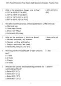 NYC Food Protection Final Exam 2026 Questions Answers Practice Test 