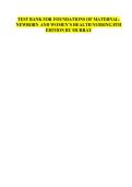 TEST BANK FOR FOUNDATIONS OF MATERNAL-NEWBORN AND WOMEN&rsquo;S HEALTH NURSING 8TH EDITION BY MURRAY