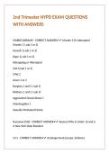 2nd Trimester NYPD EXAM QUESTIONS WITH ANSWERS 