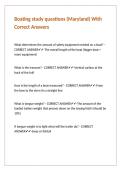 Boating study questions &lpar;Maryland&rpar; With Correct Answers&period;
