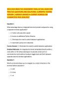 WGU E010 OBJECTIVE ASSESSMENT FINAL ACTUAL EXAM AND &NewLine;PRACTICE QUESTIONS AND SOLUTIONS&vert; CURRENTLY TESTING &NewLine;VERSION &vert; ALREADY GRADED A&plus;&vert;EXPERT VERIFIED FOR &NewLine;GUARANTEED PASS 2026&sol;2027 