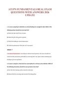 ATI PN FUNDAMENTALS REAL EXAM&NewLine;QUESTIONS WITH ANSWERS 2026&NewLine;UPDATE
