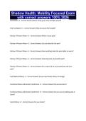 Shadow Health&colon; Mobility Focused Exam with correct answers 100&percnt; 2026